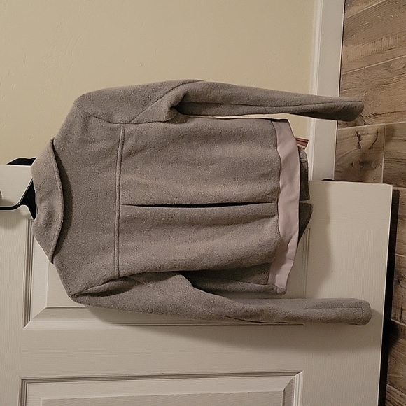 Others Follow Bomber Biker Fleece Gray Jacket - Picture 2 of 6